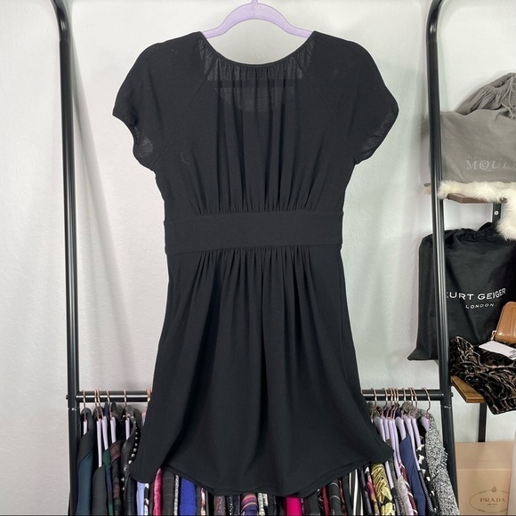 BERGDORF Goodman Wool Blend Black Milkmaid Dress - Picture 6 of 6